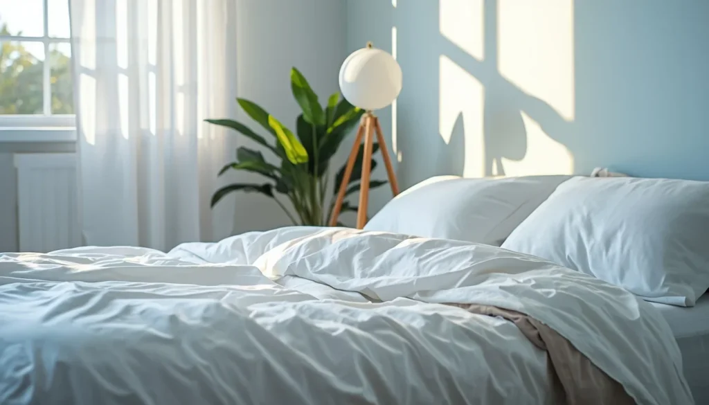 Guia completo do sono — quarto tranquilo e confortável para dormir melhor todas as noites