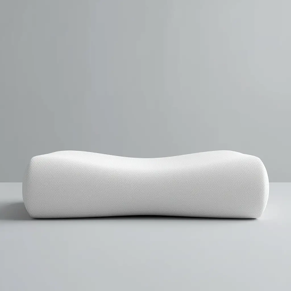 Travesseiro ergonômico viscoelástico branco — suporte cervical para melhorar o sono naturalmente