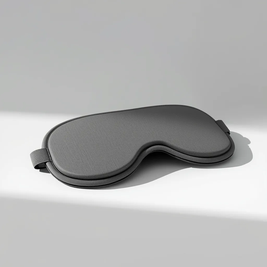 NIDRA Deep Rest 3D Sleep Mask cinza sobre superfície branca — máscara de dormir custo-benefício