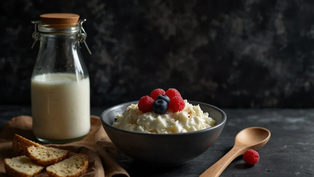 Iogurte grego kefir e chucrute — alimentos fermentados bons para o intestino diversidade probiótica